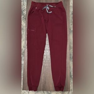 Figs scrubs bottoms only- Color:Burgundy . Size: Small/tall